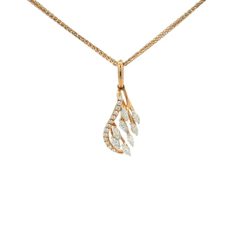 Fancy Diamond Pendant Set