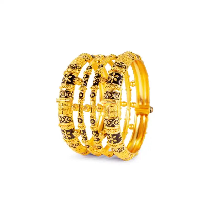 Elegant 22K Yellow Gold Kada Bangle for Women a Timeless Accessory