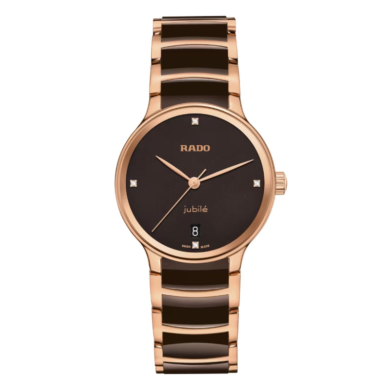 RADO レディース 腕時計 クォーツ コンビカラー Centrix Diamonds - R30038712 - R30038712