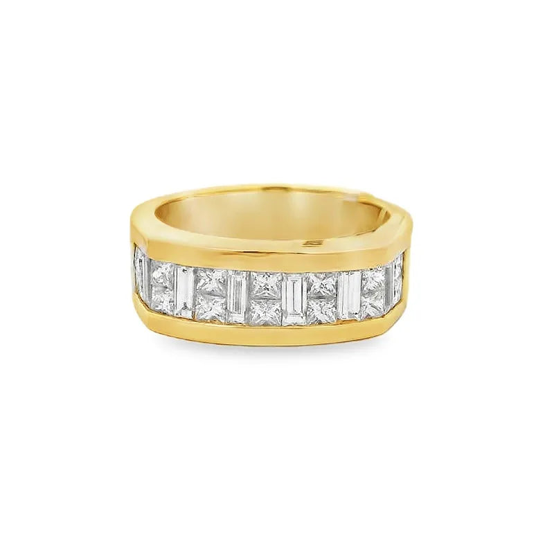 Elegant Gold Diamond Ring for Men