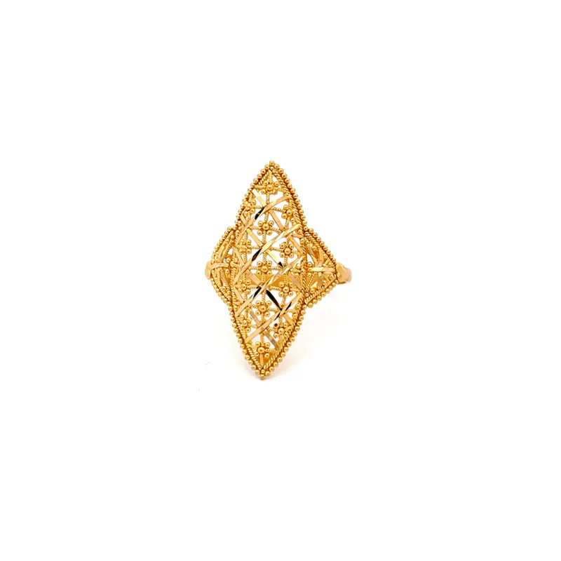 Elegant 22k Yellow Gold Ring in Size 8.0 for a Classic Look