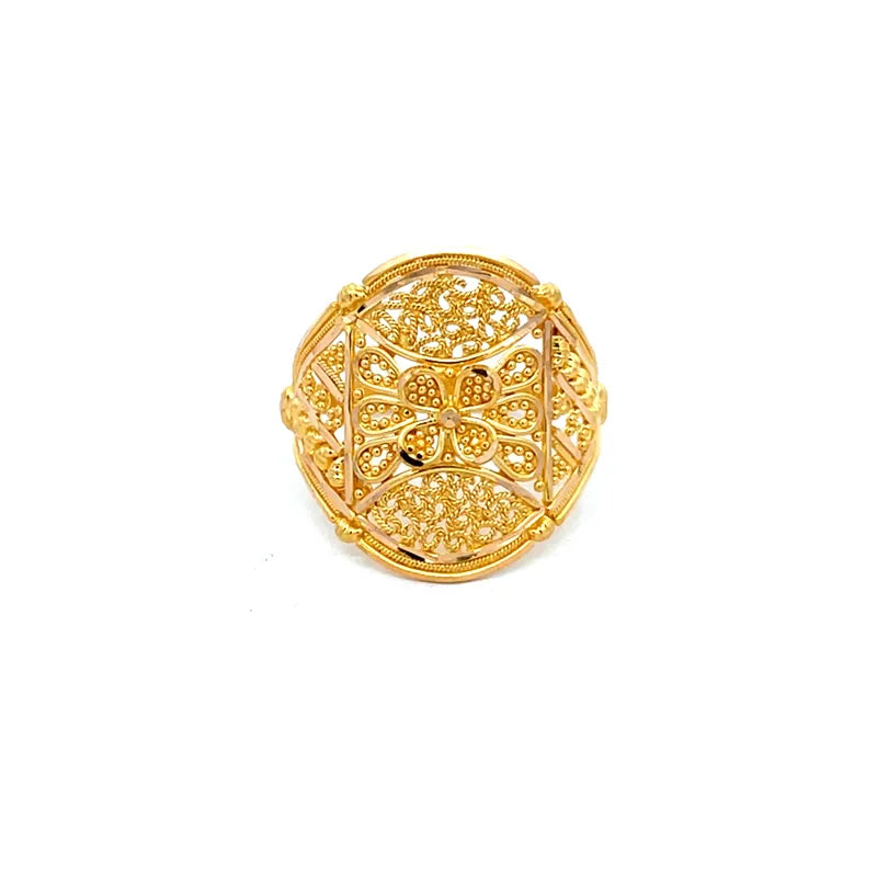 Elegant 22k Yellow Gold Ring Size 8 for Everyday Wearbrbr