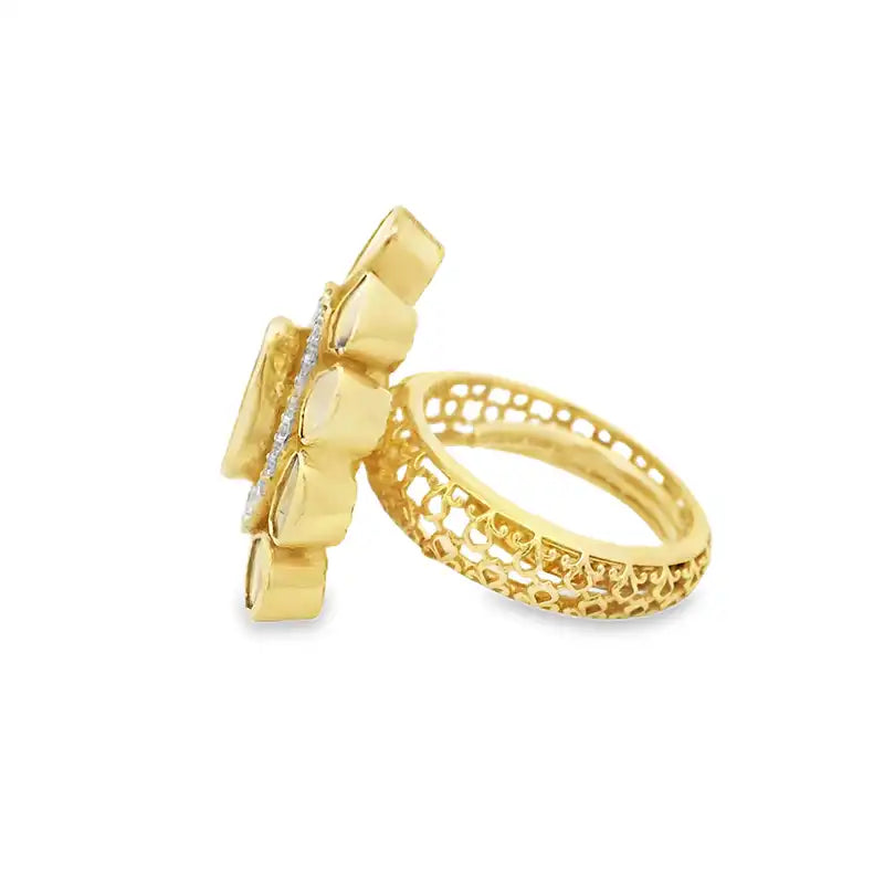 Regal Ring with uncut Diamonds