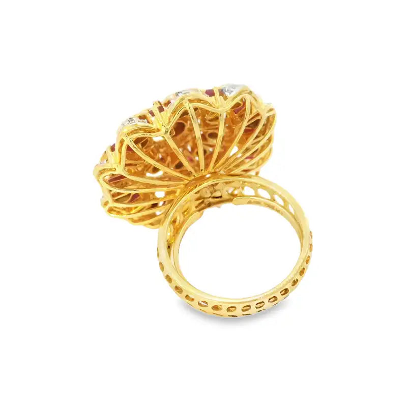 Regal Ring with uncut Diamonds