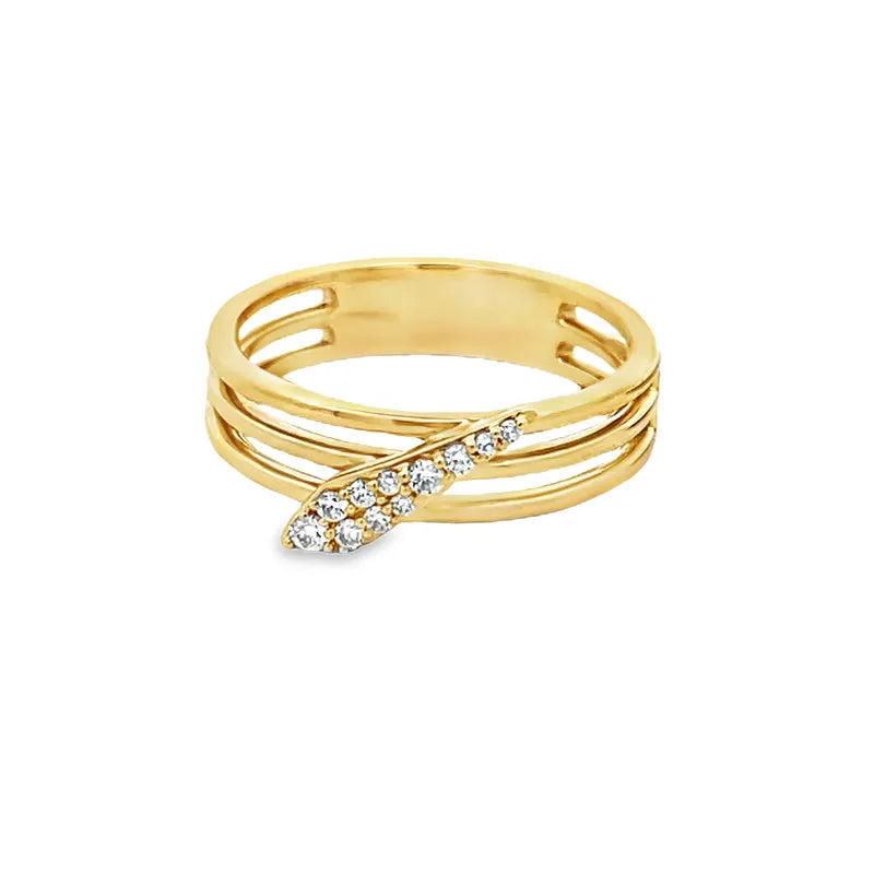 18K Gold Diamond Ring
