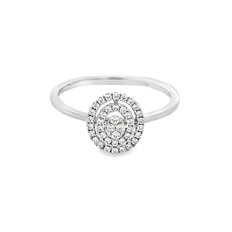 Elegant Spiral Diamond Ring