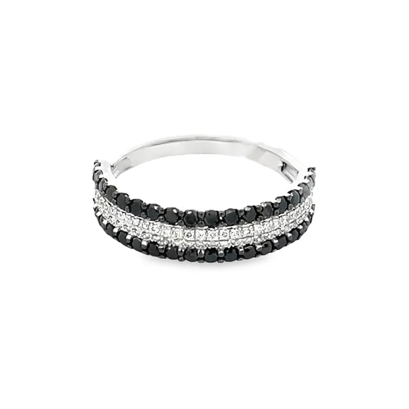 Elegant Two-Tone Stacked Ring