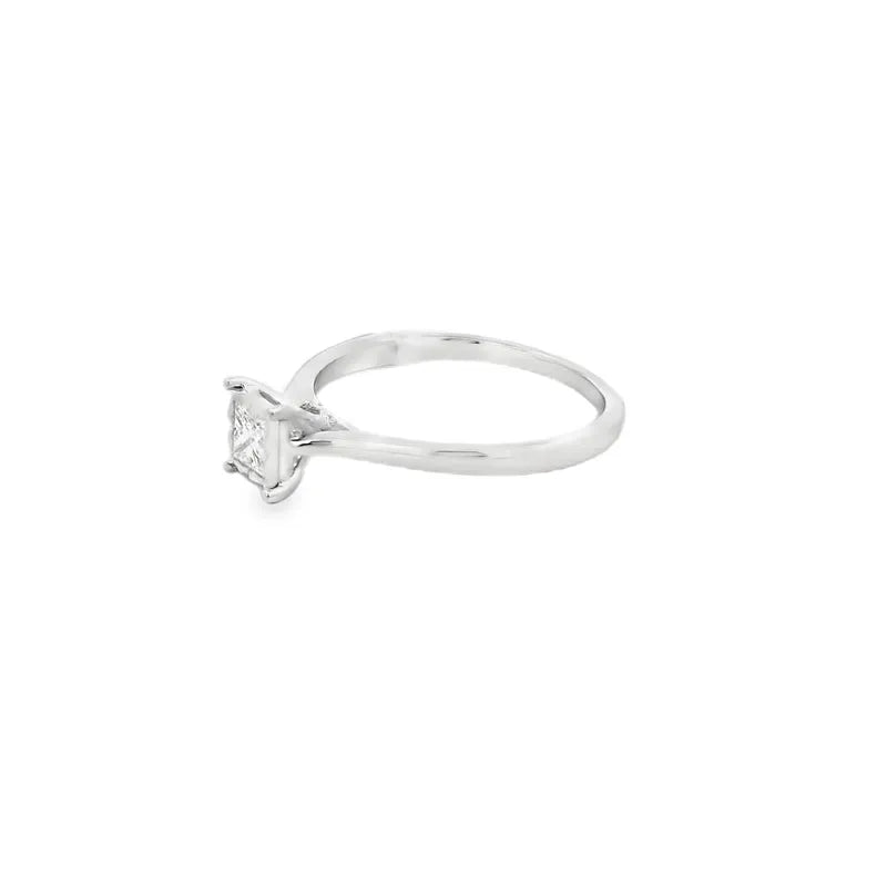 Elegant Princess Cut Diamond Ring