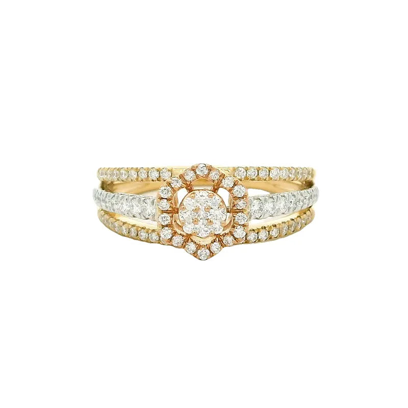 Elegant Diamond Halo Ring