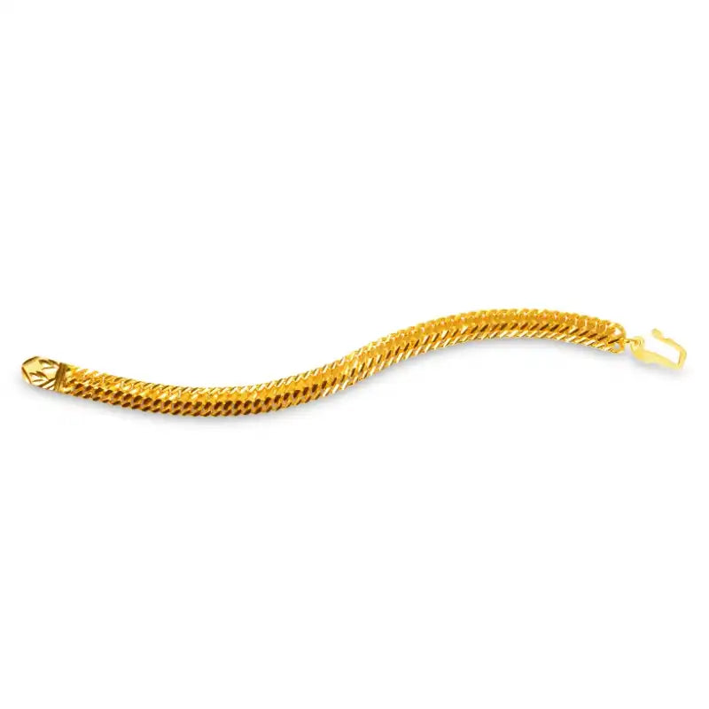 22K Yellow Gold Men's Bracelet - 9 inch