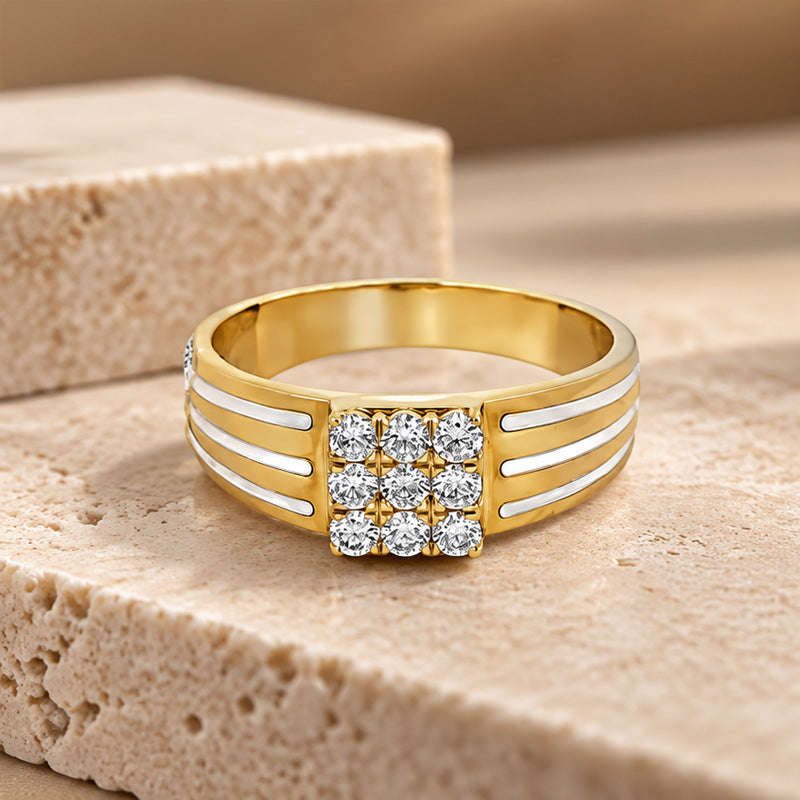 Elegant Diamond-Studded Ring