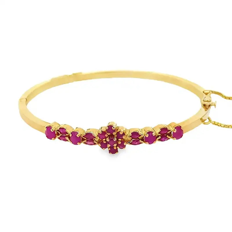 Elegant 22K Yellow Gold Free Size Fashion Bangle for Women