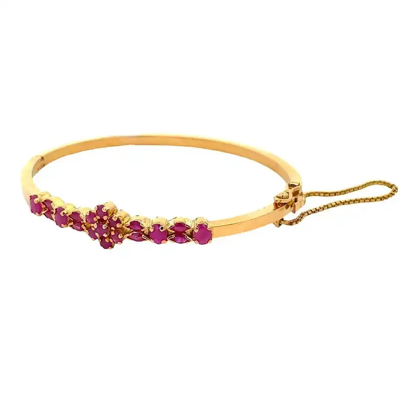 Elegant 22K Yellow Gold Free Size Fashion Bangle for Women