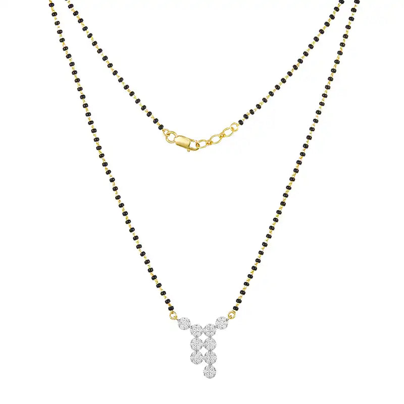 Elegant 18K Two Tone Gold Diamond Necklace and Earrings for Women