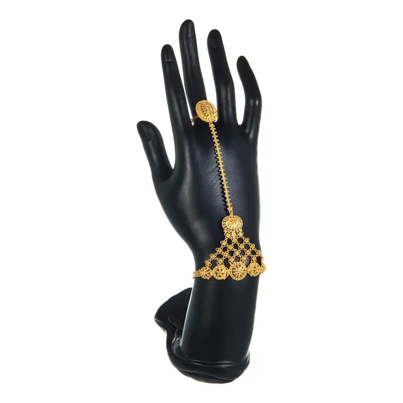 22k Yellow Gold Hand Jewelry