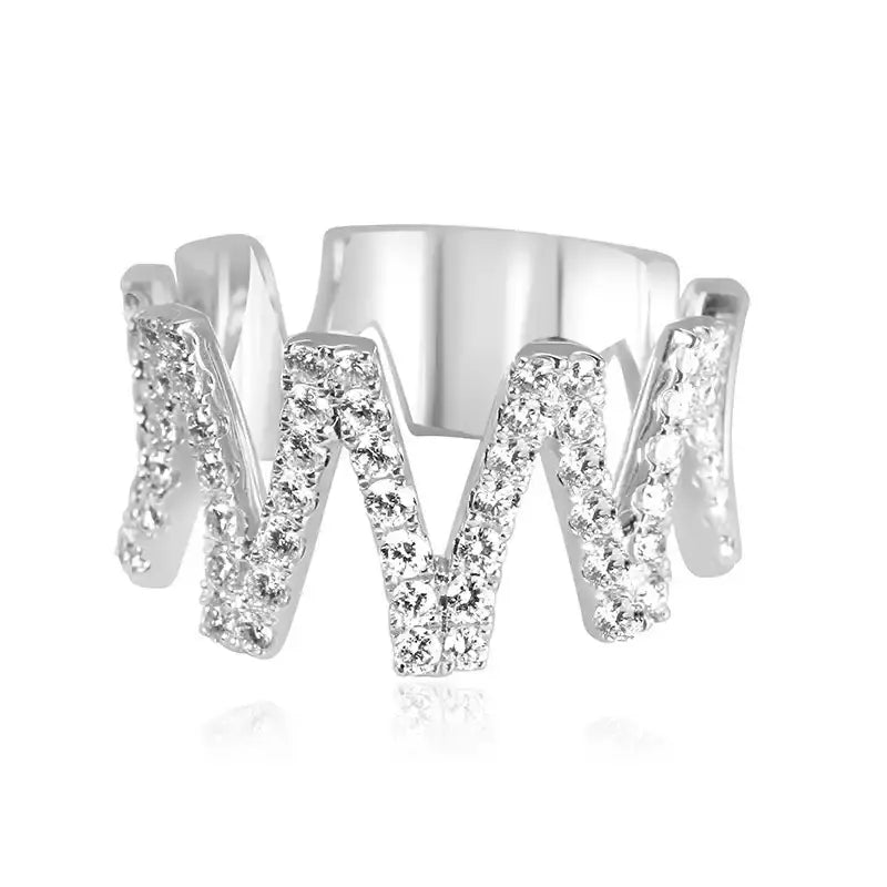 18K White Gold Diamond Ring