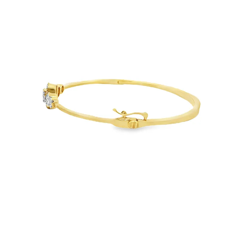 Delicate Gold Diamond Bangle Bracelet