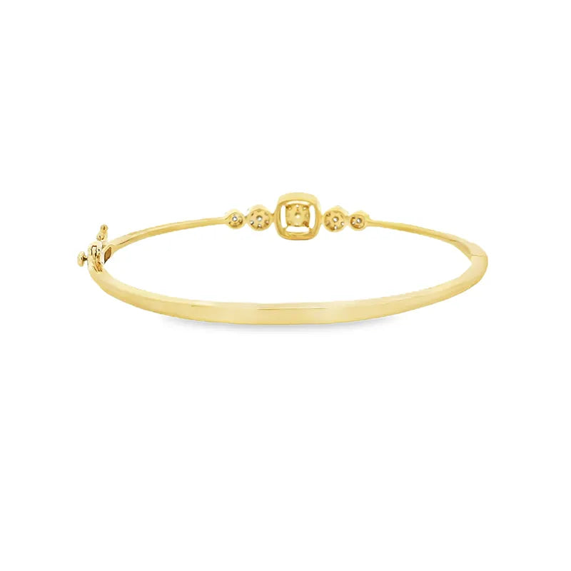 Delicate Gold Diamond Bangle Bracelet