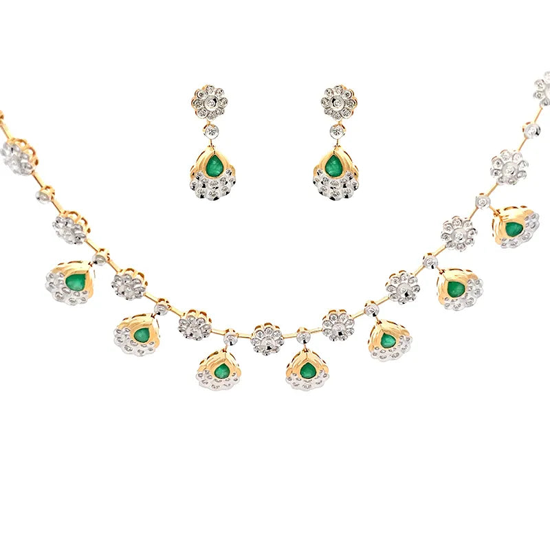 Emerald Necklace Set