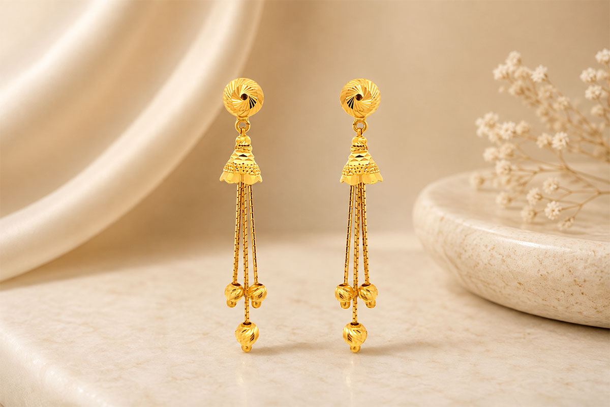Designs In Our Gold Drop Earring Collection