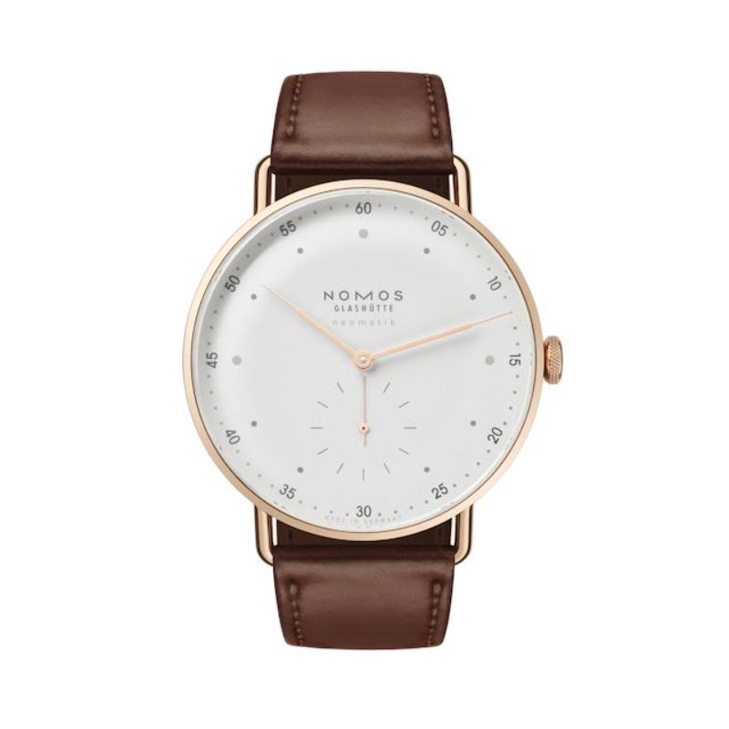 NOMOS Glash&uuml;tte Metro Rose Gold Neomatik 39 Watch