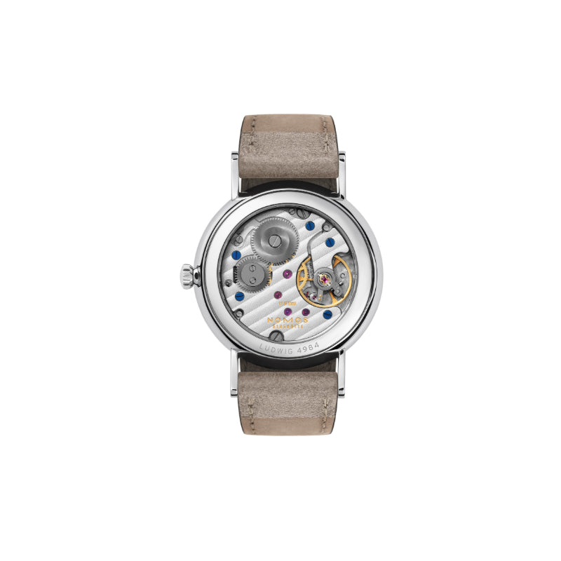 NOMOS Glash&uuml;tte Ludwig 33 Duo Enamel White Watch