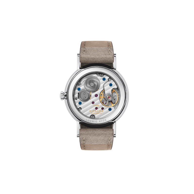 NOMOS Glash&uuml;tte Ludwig 33 Duo Enamel White Watch
