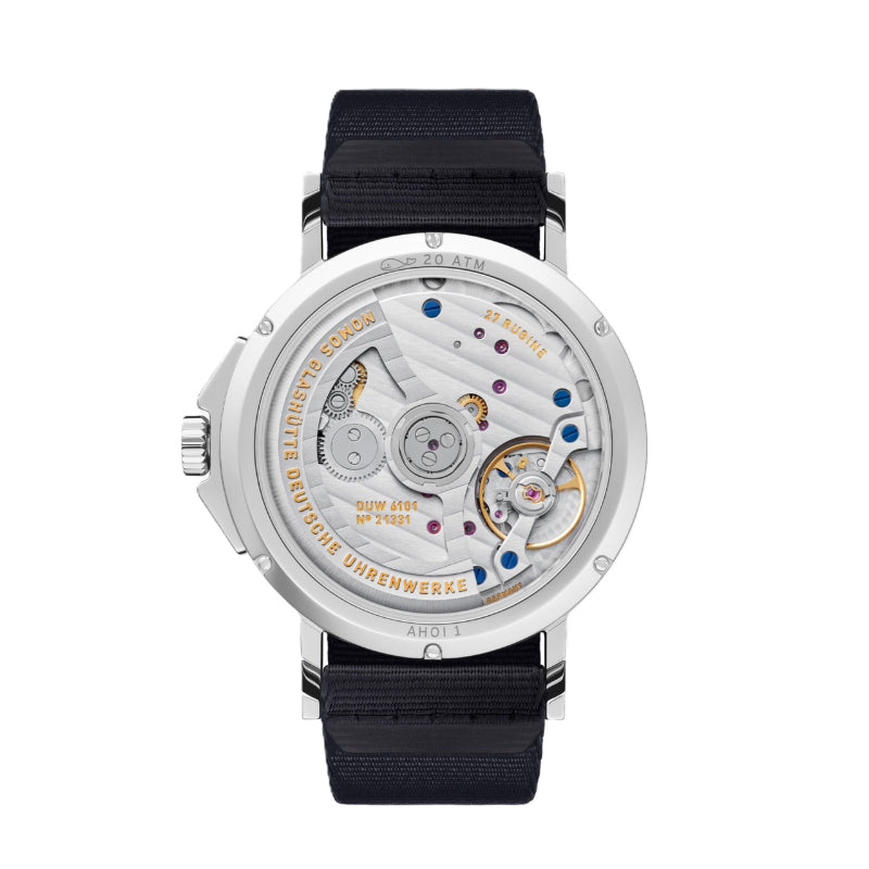 NOMOS Glash&uuml;tte Ahoi Neomatik 38 Date Sand Watch