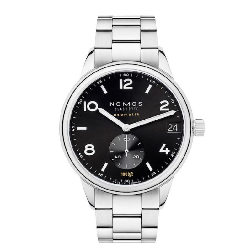 NOMOS Glash&uuml;tte Club Sport Neomatik 42 Date Black Watch