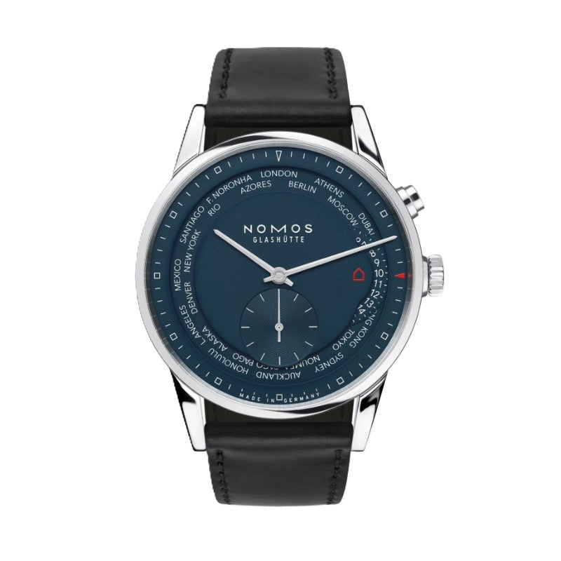 NOMOS Glash&uuml;tte Z&uuml;rich WorldTimer Midnight Blue Watch
