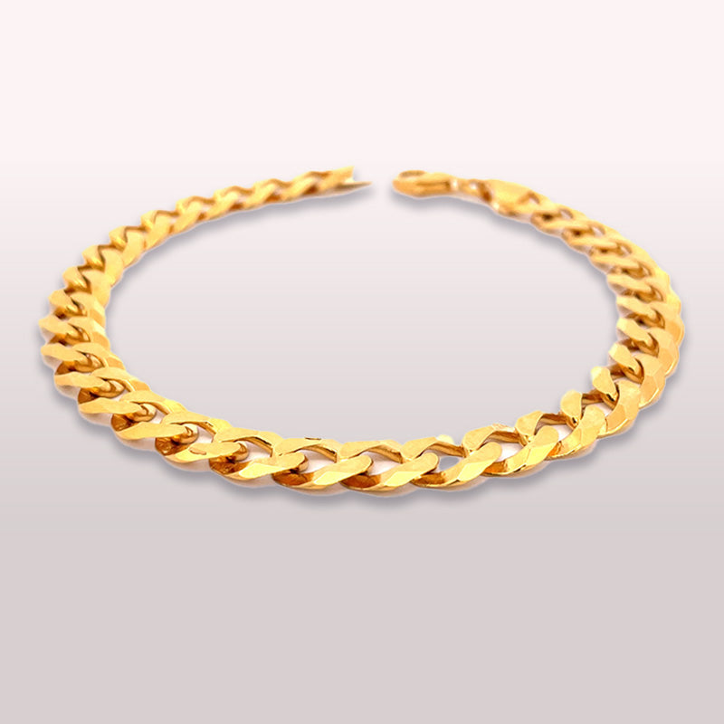 Daily wear Bracelet in 22K Gold for Men - 8.5 inch