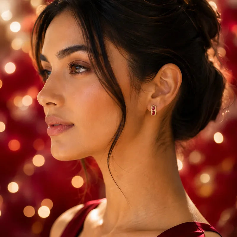 Stunning Radiance Ruby Earrings