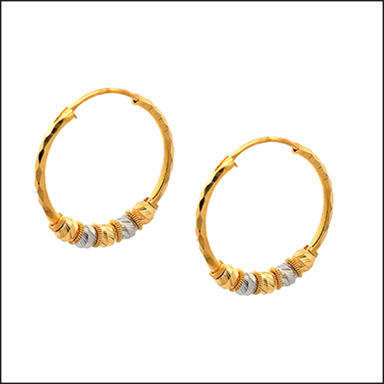 22k Gold Hoops