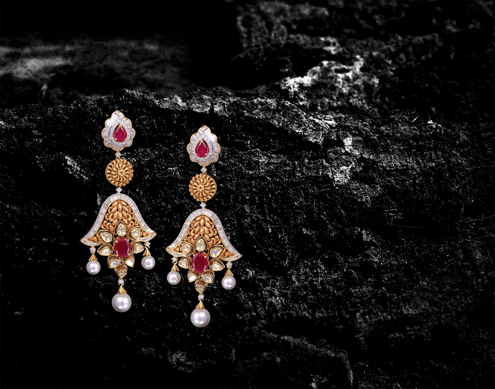 Ruby Drop Earrings