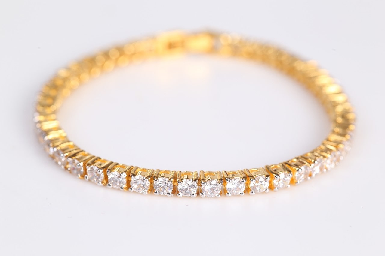 Gold Tennis Bracelet