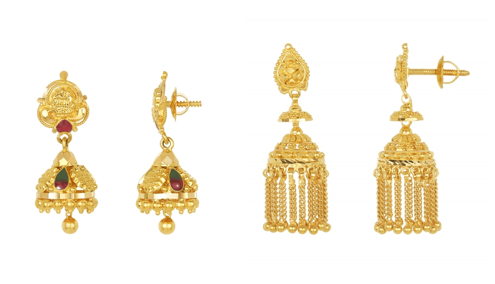 Glittering Drop Earrings