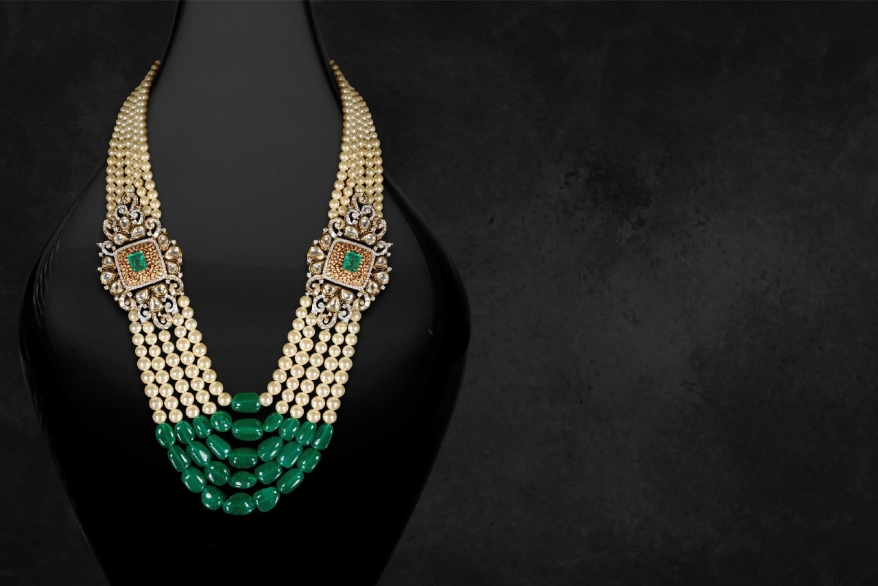 Pearl and Gemstone Necklace
