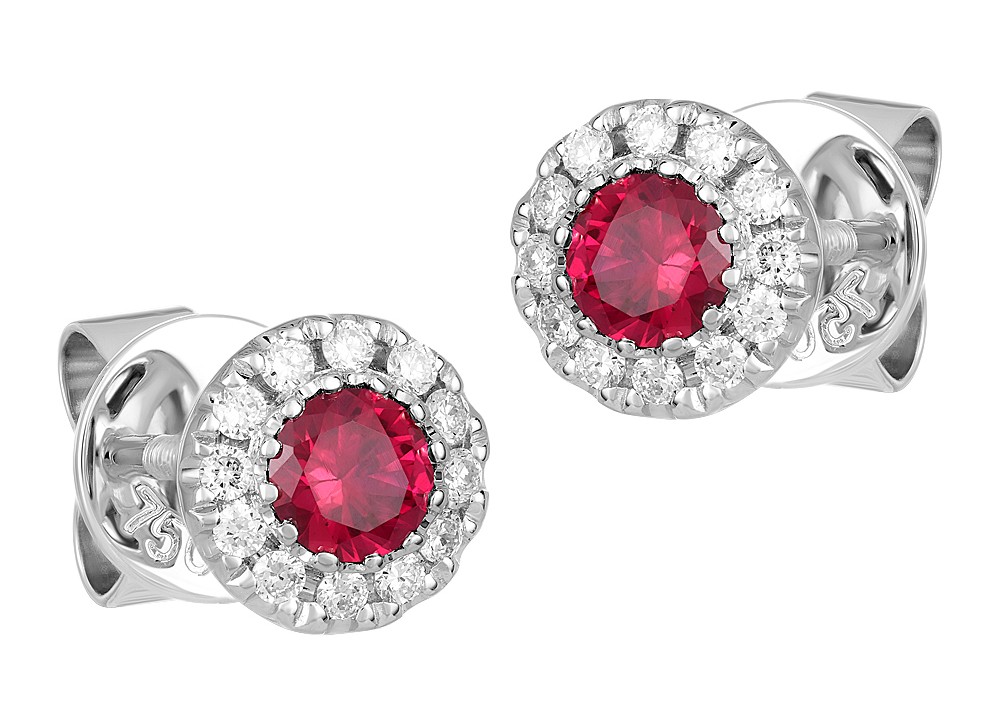 Ruby Stud Earrings