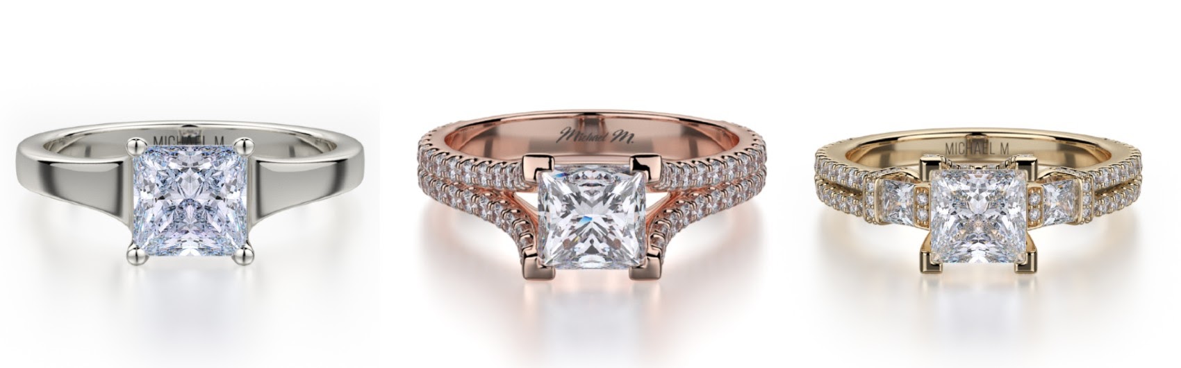 Solitaire Princess Cut Engagement Ring