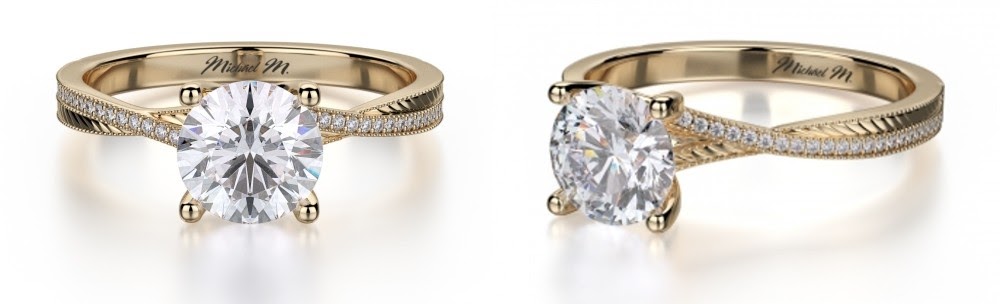 Twisted Shank Engagement Ring