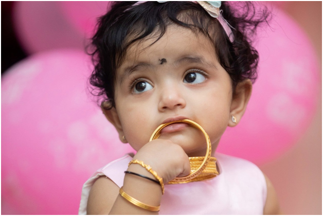 0-3 Years Baby Bracelet Children Adjustable Bangle Gold Color Bracelets  2Pcs/Lot | eBay