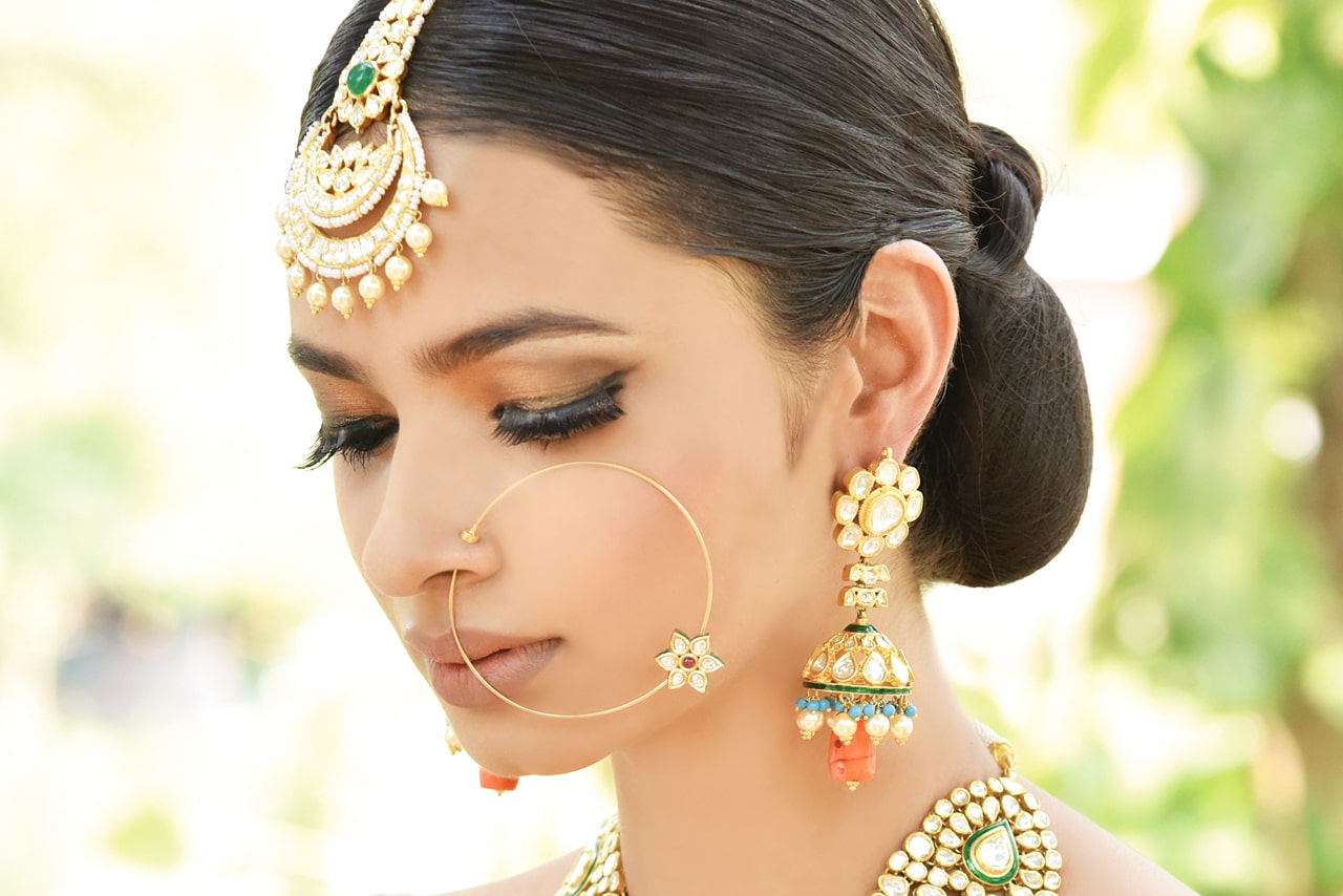 22k Yellow Gold Jhumka Earrings , Handmade Vintage Pure Traditional Indian  WEDDING Dangle Earrings Dangle Stud Jewelry, - Etsy