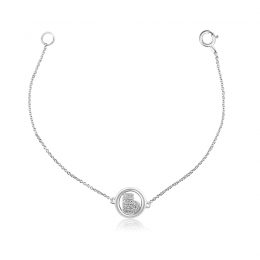 Cute 18K Yellow Gold Baby Bracelet with charm