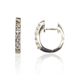 Subline n sleek Diamond Hoop Earrings