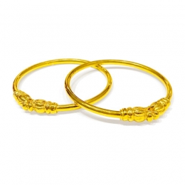 Plain 22K Gold Kada bangles