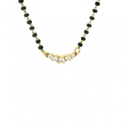 18K Gold Diamond Mangalsutra