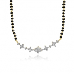 18K Gold Diamond Mangalsutra