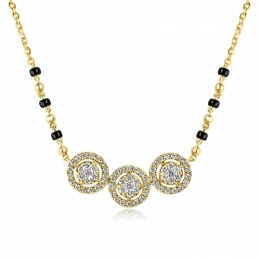 18K Gold Diamond Mangalsutra