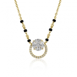 18K Gold Diamond Mangalsutra