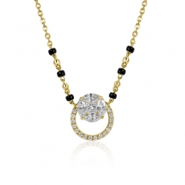 18K Gold Diamond Mangalsutra